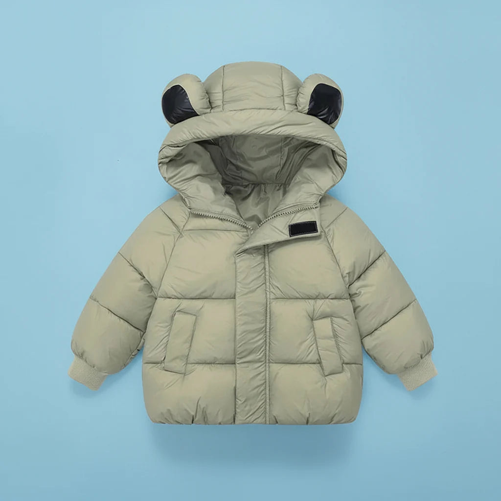 Manteau D’hiver Matelassé À Capuchon Pour Enfant