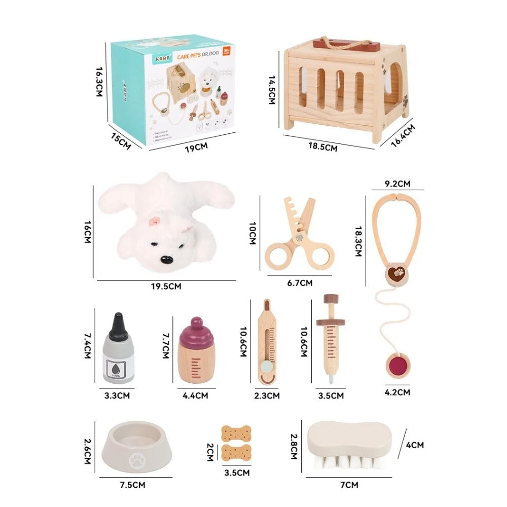 Wooden Veterinarian Role-Play Kit