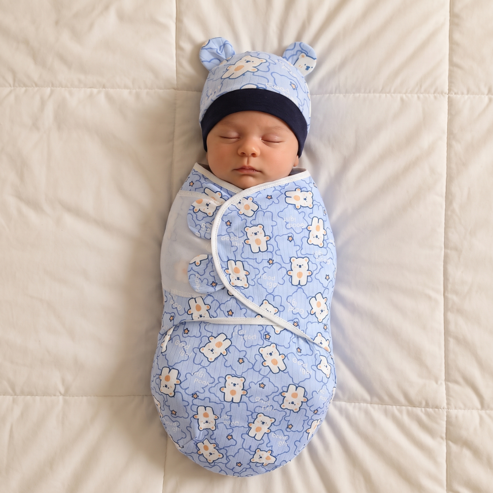 Sac d’emmaillotage adapté à la routine du coucher du bébé
