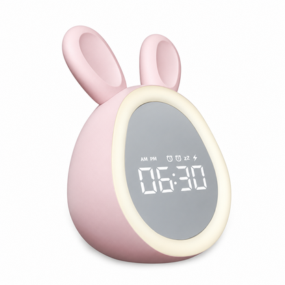 Digital Alarm Clock for Kids with Rabbit Night Light