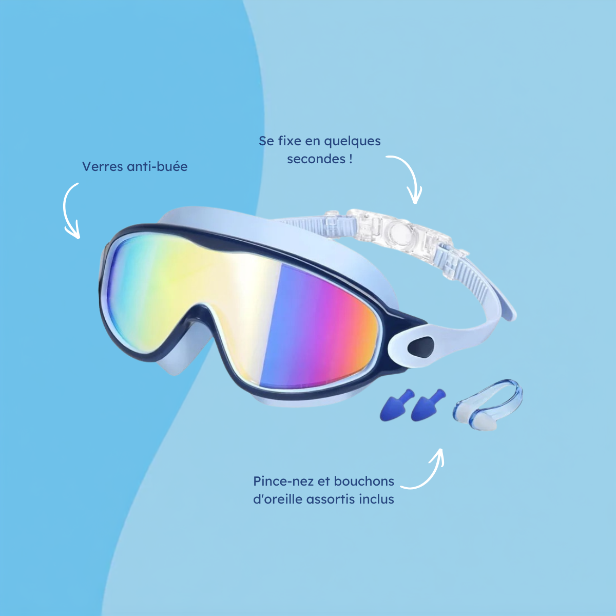Clip-on Swimming Goggles