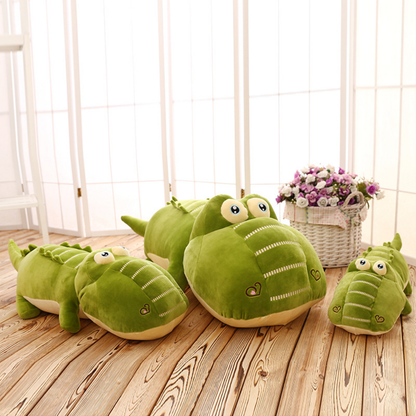 Peluche crocodile moelleuse idéale pour les câlins