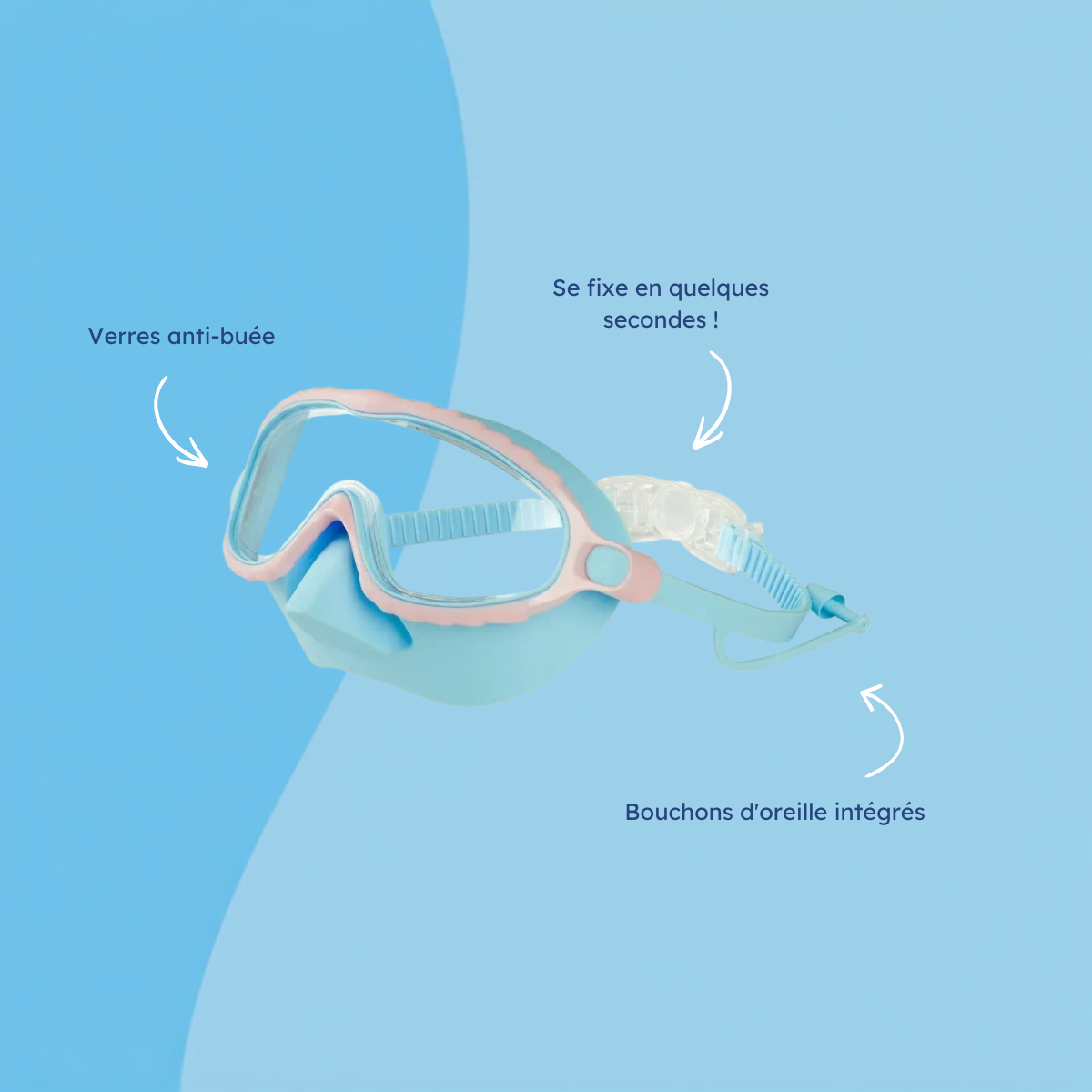 Clip-on Swimming Goggles
