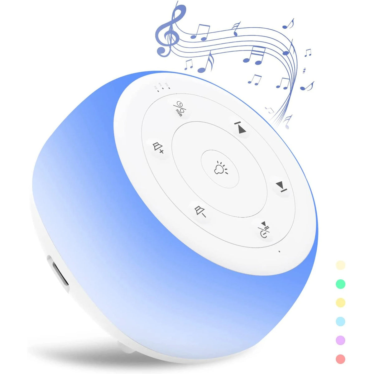 White Noise Machine for Sleep with Night Light