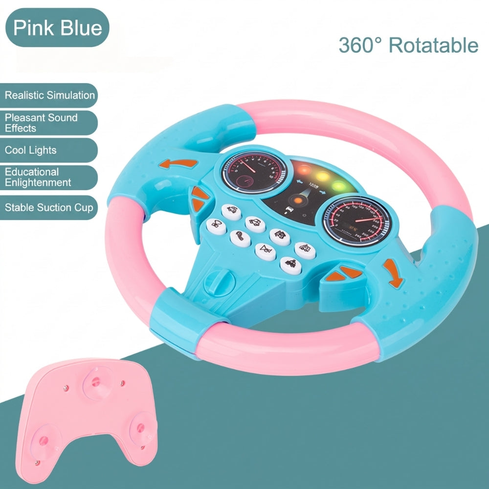 Interactive Steering Wheel for Kids with Buttons and Sounds