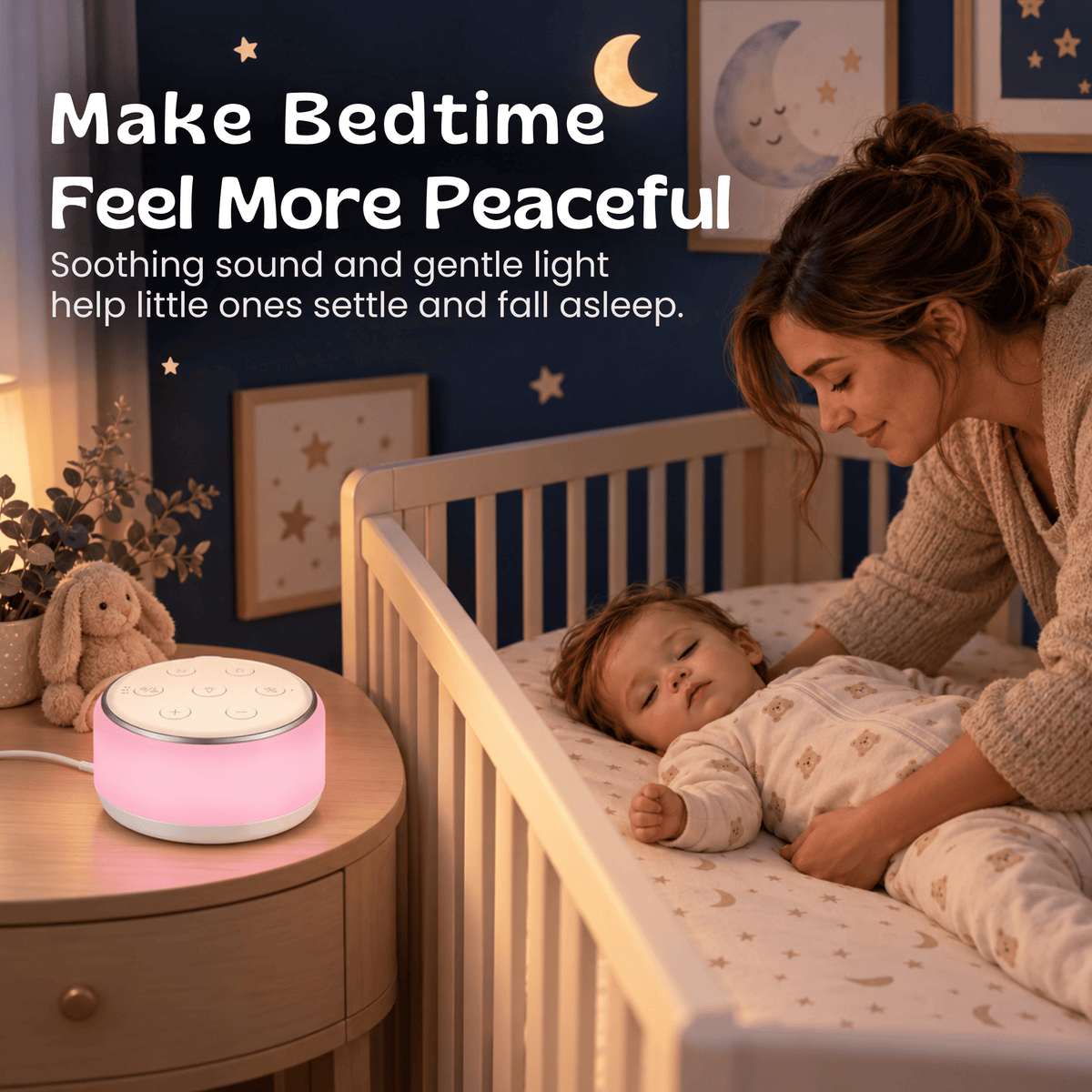 Appareil de sommeil blanc diffusant des sons relaxants
