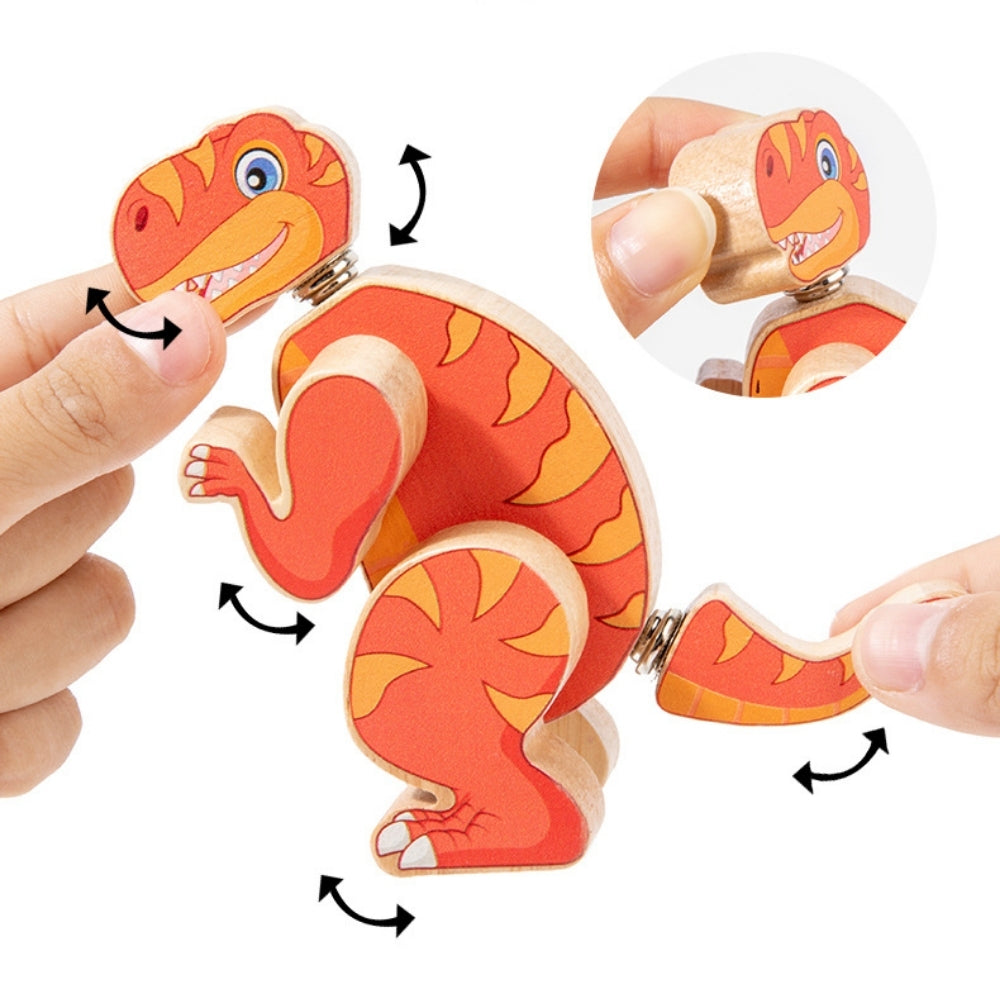 Ensemble de construction de dinosaures présenté dans son emballage