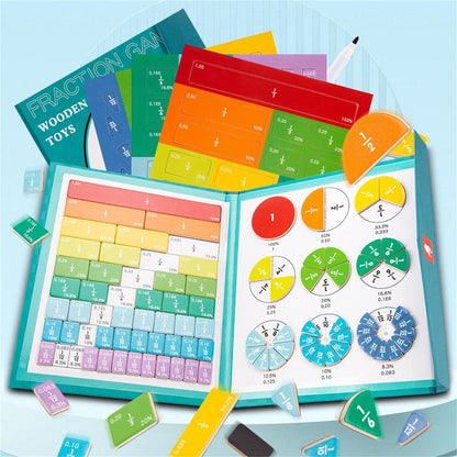 Montessori Magnetic Book for Learning Fractions