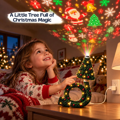 Projecteur en forme d’arbre pour une décoration de Noël féerique