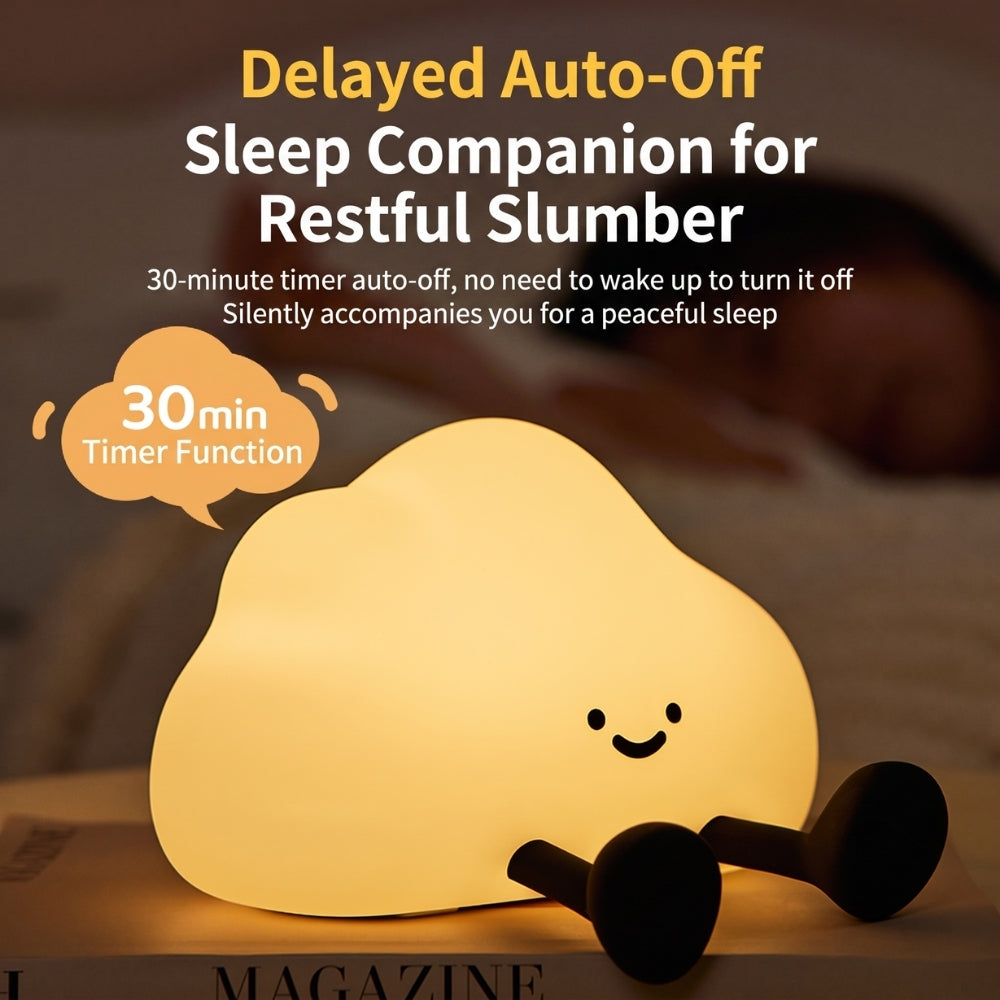 Lampe de chevet nuage en silicone souple