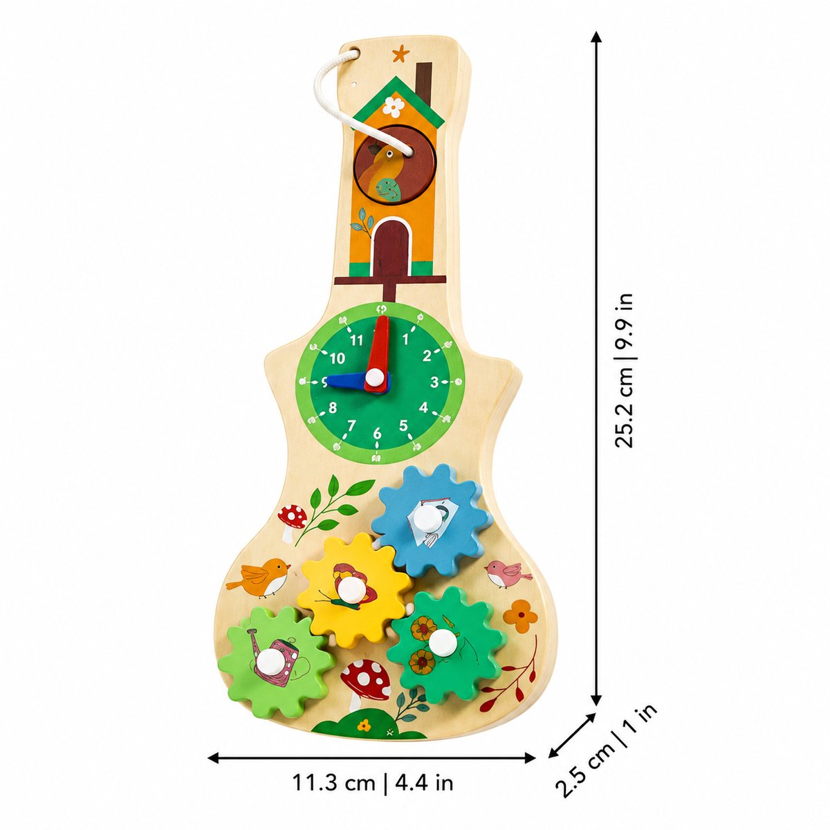 Montessori Wooden Gear Clock for Kids