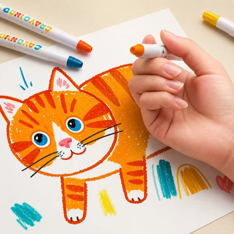 Jumbo Washable Coloring Crayons for Kids