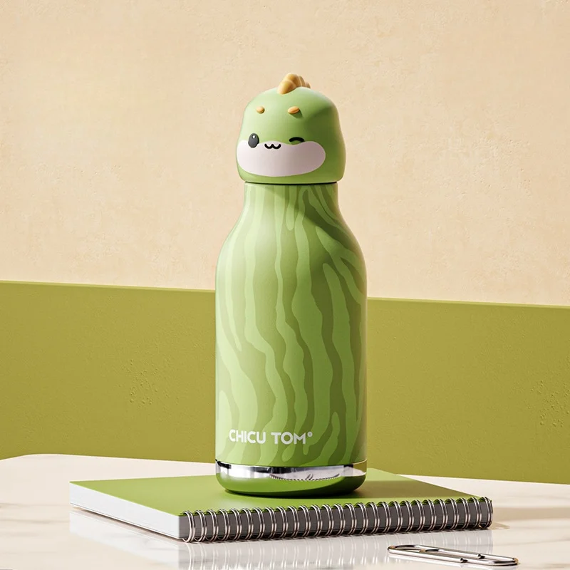 Animal-Print Insulated Water Bottle for Kids