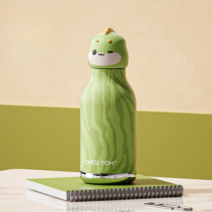 Animal-Print Insulated Water Bottle for Kids