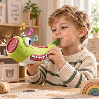 Vue rapprochée du jouet animal musical interactif