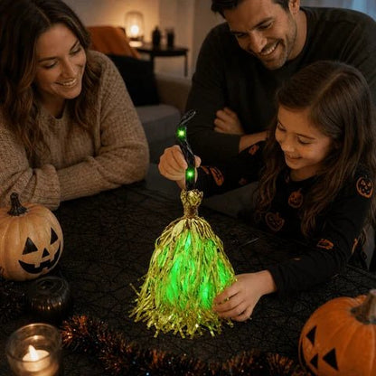 Balai D’Halloween Animé Avec Sons Et Lumière Verte - Enfant Joyeux