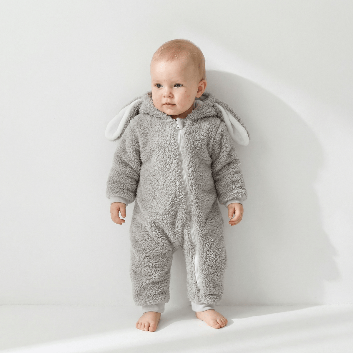 Barboteuse Bébé En Cachemire Motif Lapin - Enfant Joyeux