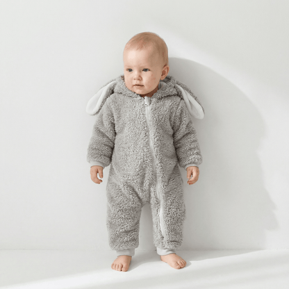 Barboteuse Bébé En Cachemire Motif Lapin - Enfant Joyeux