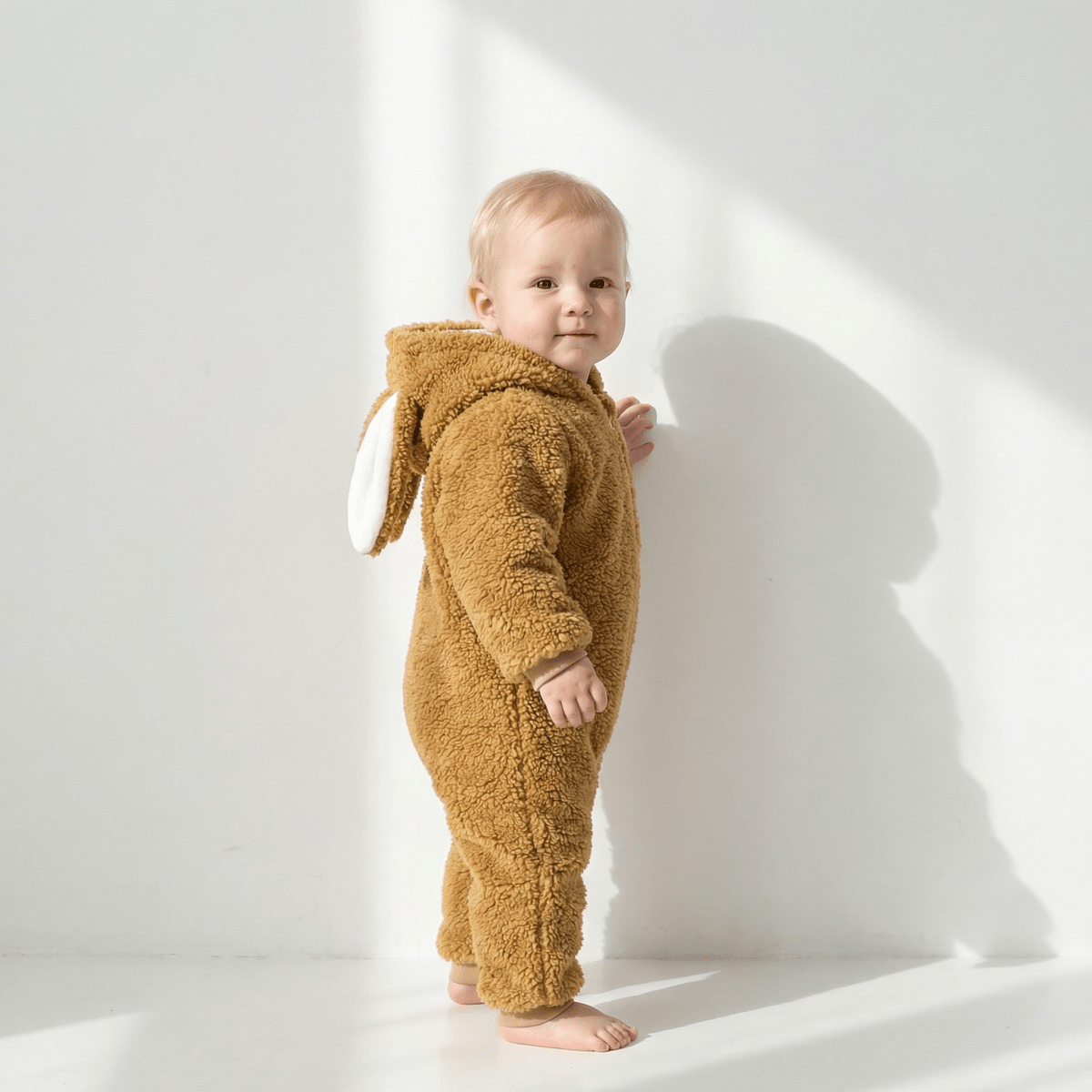 Barboteuse Bébé En Cachemire Motif Lapin - Enfant Joyeux