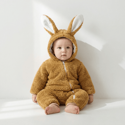 Barboteuse Bébé En Cachemire Motif Lapin - Enfant Joyeux