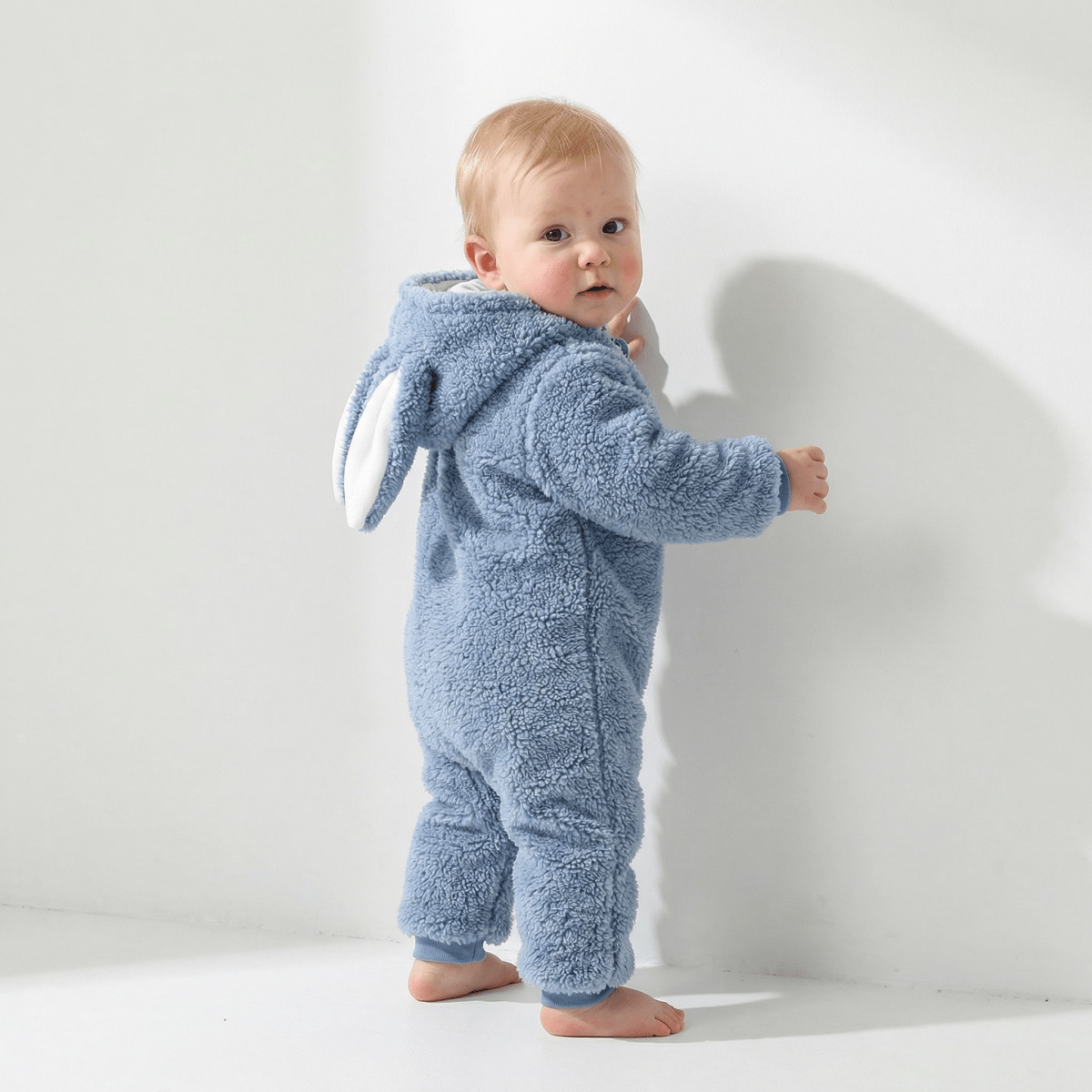 Barboteuse Bébé En Cachemire Motif Lapin - Enfant Joyeux