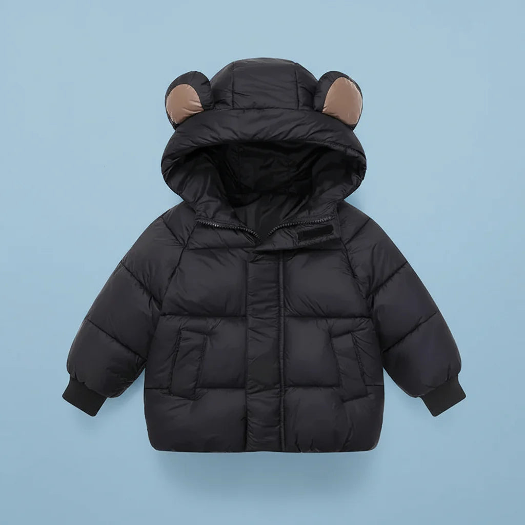 Manteau D’hiver Matelassé À Capuchon Pour Enfant
