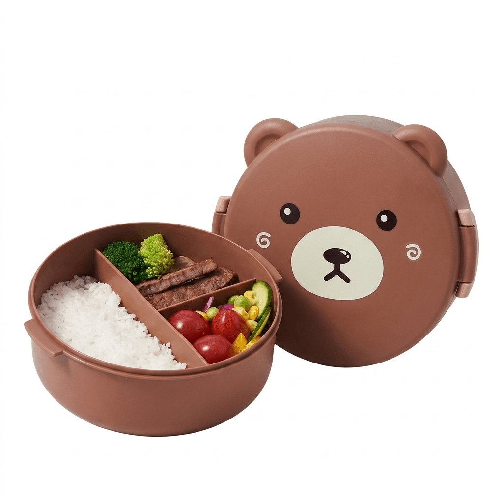 Boîte À Lunch Bento Étanche À 2 Compartiments Pour Enfants - Enfant Joyeux