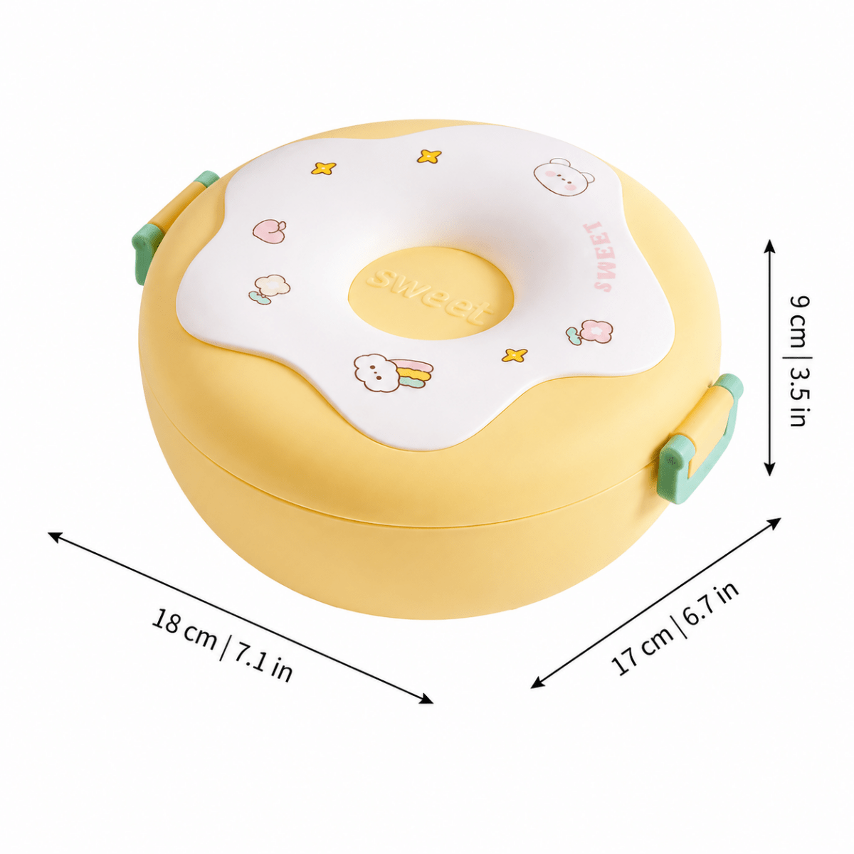 Boîte À Lunch Bento Étanche À 2 Compartiments Pour Enfants - Enfant Joyeux