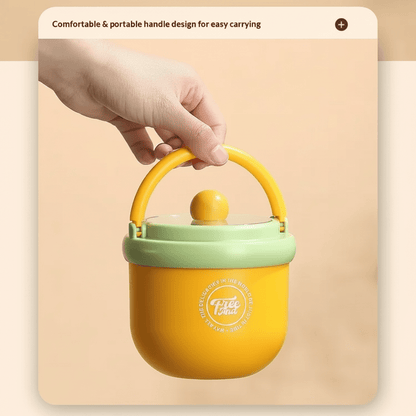 Bol-Repas Isotherme En Acier Inoxydable Avec Cuillère - Enfant Joyeux