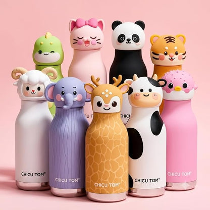 Bouteille Thermos Pour Enfant À Motifs d’Animaux - Enfant Joyeux