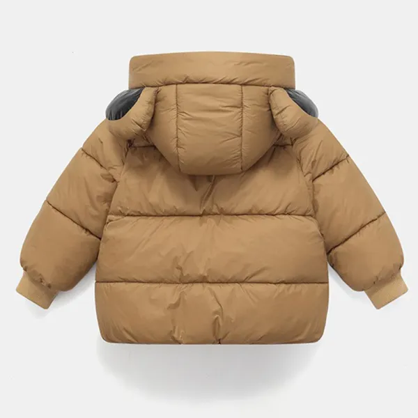 Fermeture avant pratique du manteau d’hiver pour enfant
