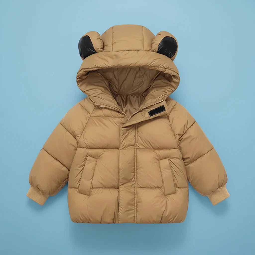 Manteau D’hiver Matelassé À Capuchon Pour Enfant