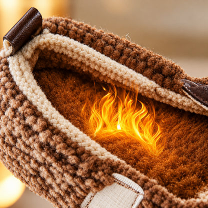 Paire de chaussures douillettes pour les sorties hivernales des enfants