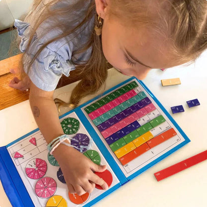 Montessori Magnetic Book for Learning Fractions