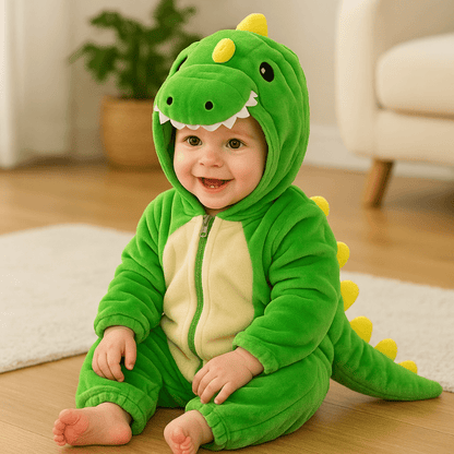 Combinaison Polaire Dinosaure Pour Tout-Petit - Enfant Joyeux