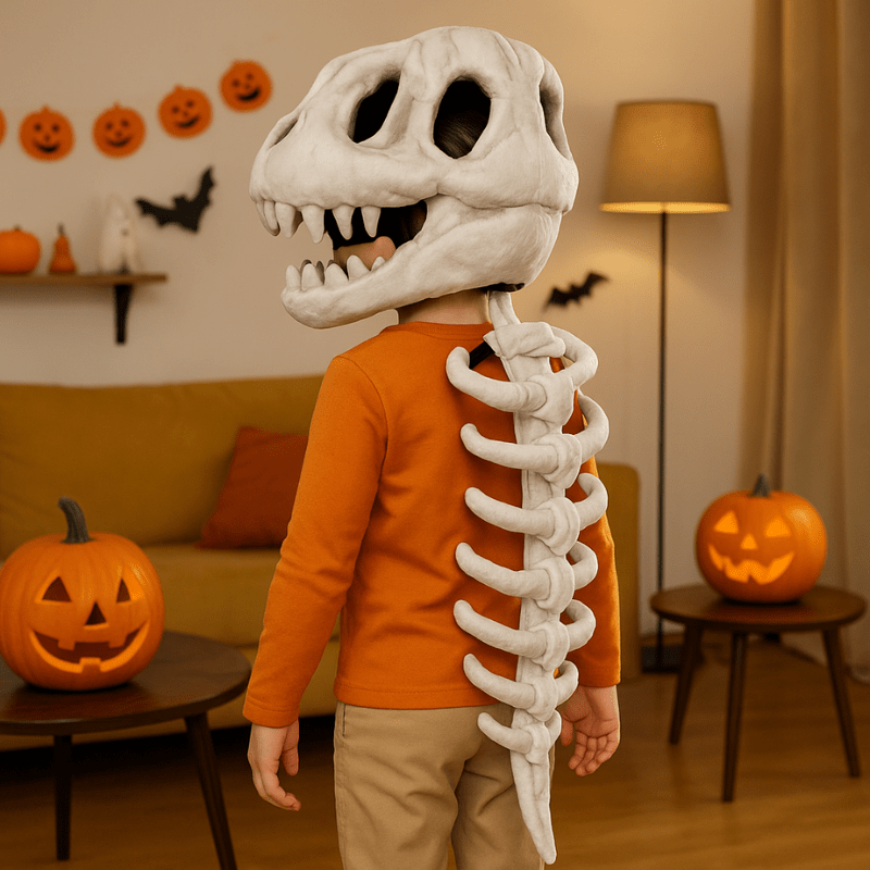 Costume De Dinosaure Squelette Pour Enfant - Enfant Joyeux
