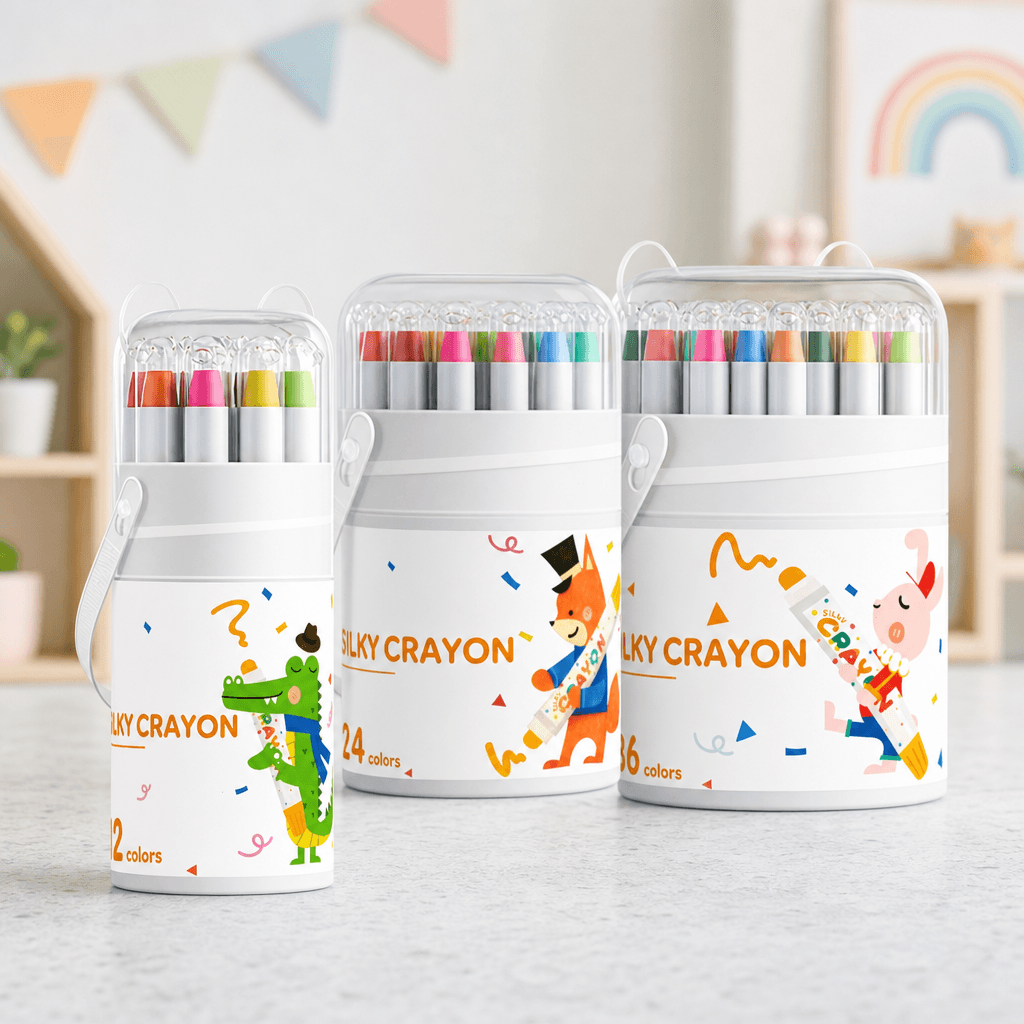 Crayons De Coloriage Lavables Jumbo Pour Enfants - Enfant Joyeux