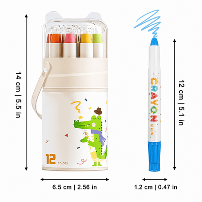 Crayons De Coloriage Lavables Jumbo Pour Enfants - Enfant Joyeux