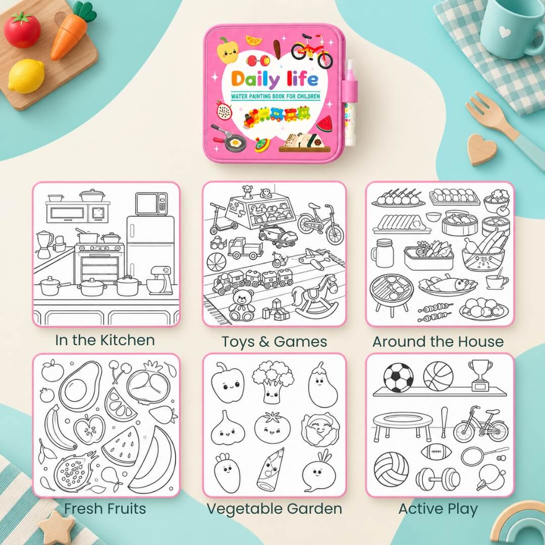 Reusable Magic Water Coloring Book