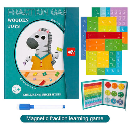 Montessori Magnetic Book for Learning Fractions