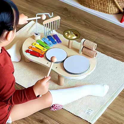 Ensemble De Jouets Musicaux En Bois Montessori - Enfant Joyeux