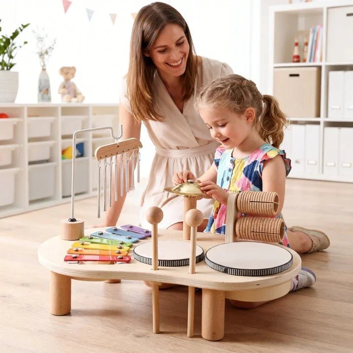 Ensemble De Jouets Musicaux En Bois Montessori - Enfant Joyeux