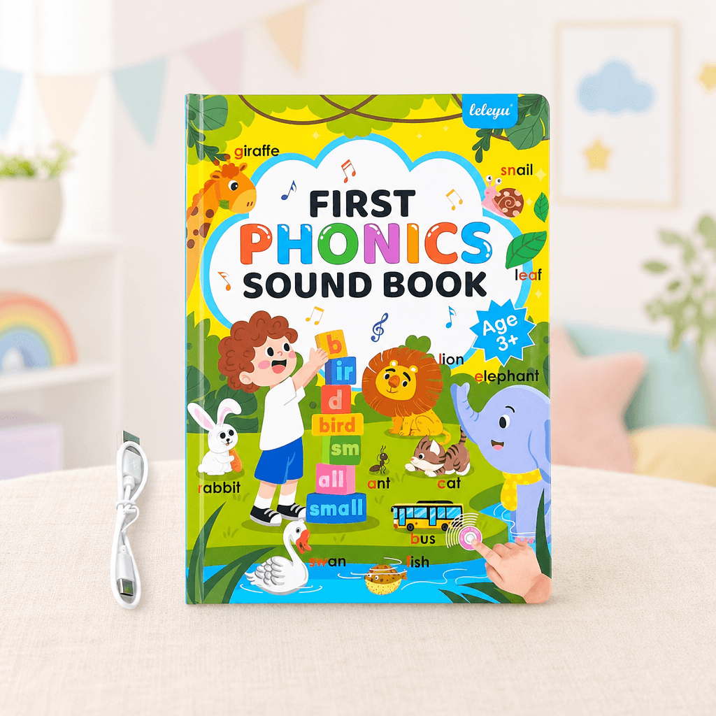 Livre sonore interactif ouvert pour apprendre les sons et le vocabulaire anglais