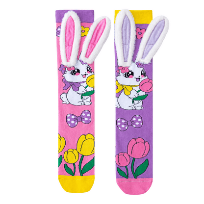 Chaussettes jusqu’aux genoux illustrant un style ludique pour les enfants