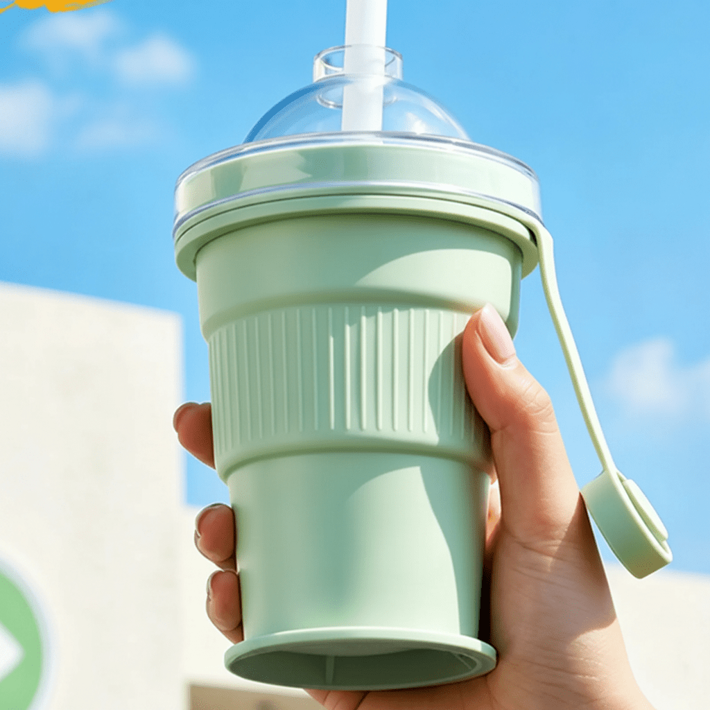 Gobelet Pliable En Silicone 325 mL - Enfant Joyeux