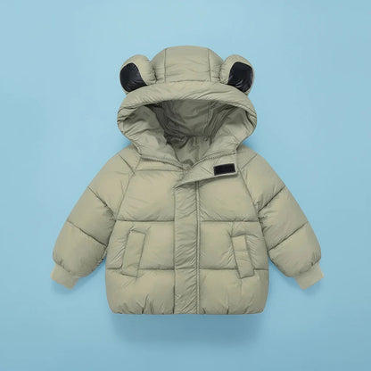 Manteau D’hiver Matelassé À Capuchon Pour Enfant