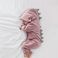Grenouillère Dinosaure À Capuchon Pour Bébé - Enfant Joyeux