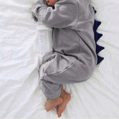 Grenouillère Dinosaure À Capuchon Pour Bébé - Enfant Joyeux