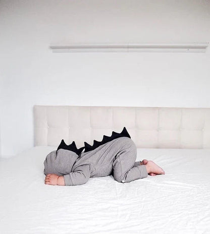 Grenouillère Dinosaure À Capuchon Pour Bébé - Enfant Joyeux