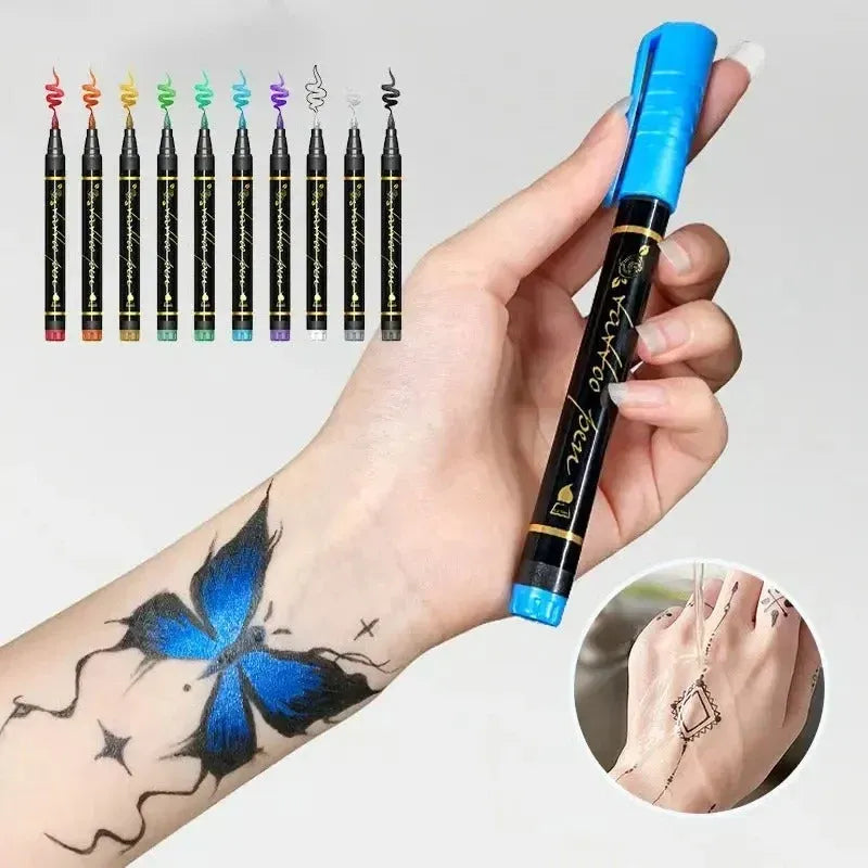 10-Color Washable Body Makeup Crayons